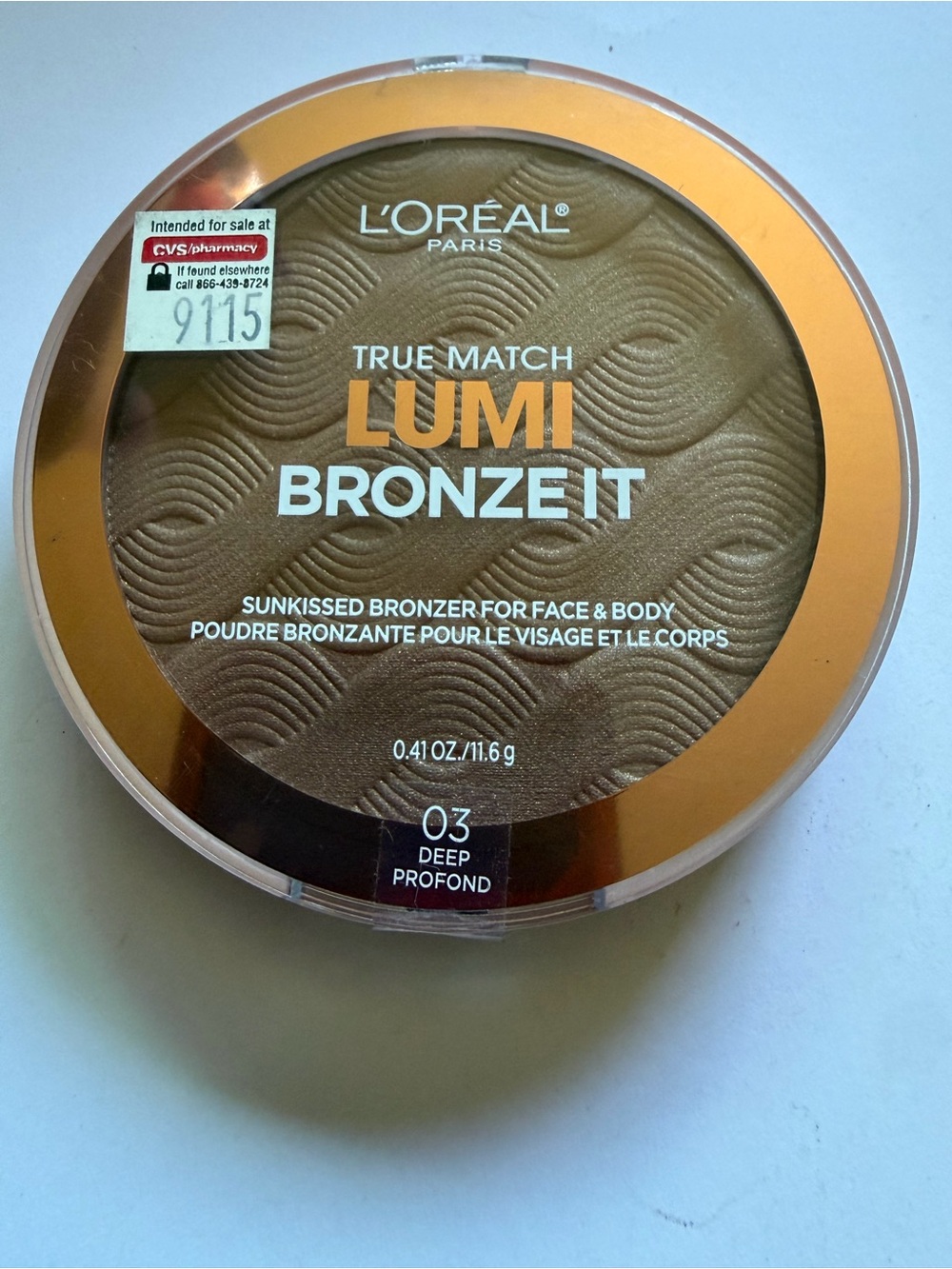 L'Oreal True Match Lumi Bronze It Bronzer - Deep (Warm Brown)